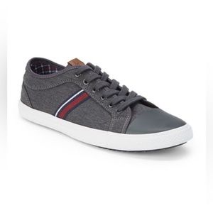 Ben Sherman Men’s Madison Oxford Sneakers Charcoal Textile Size 12